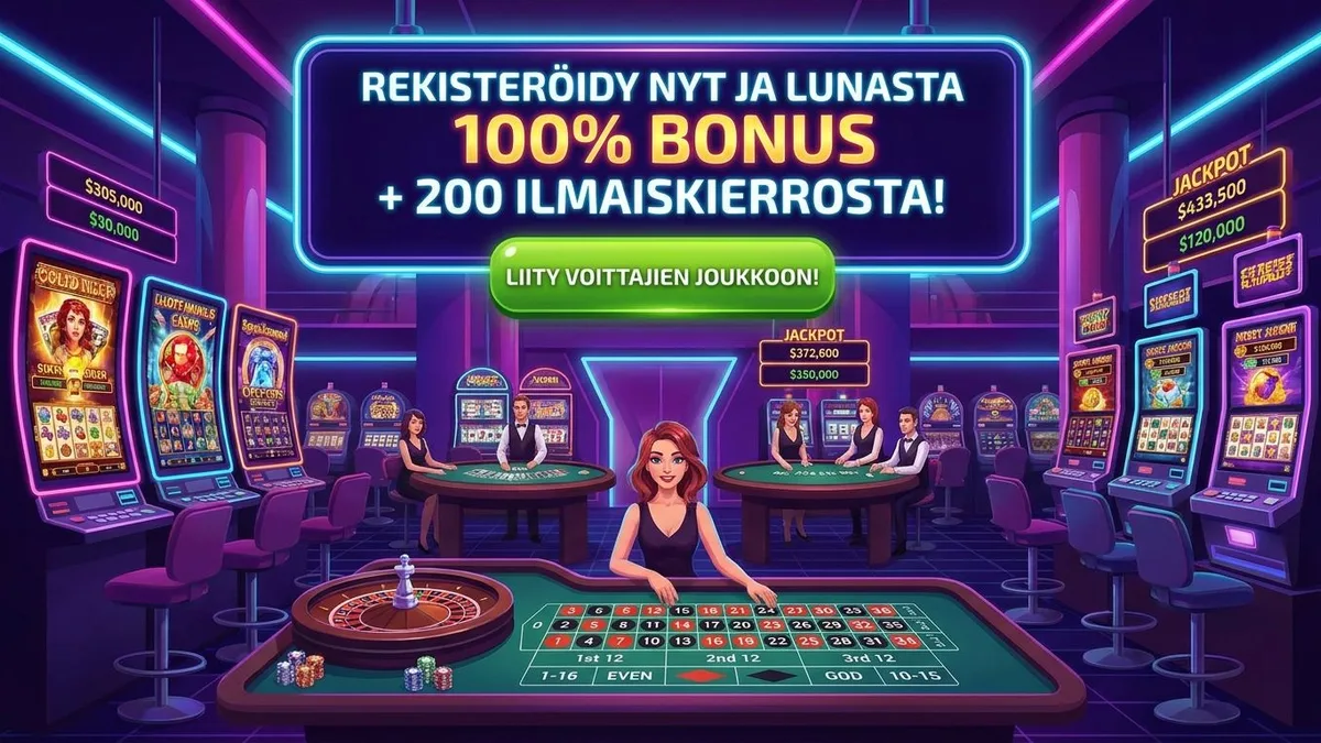 Rekisteröidy bonuksen kanssa