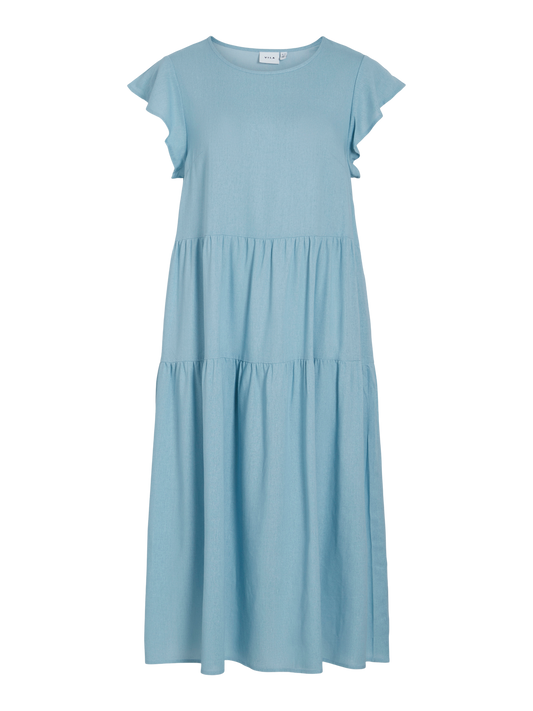 VISUMMER LINEN Dress - Kentucky Blue