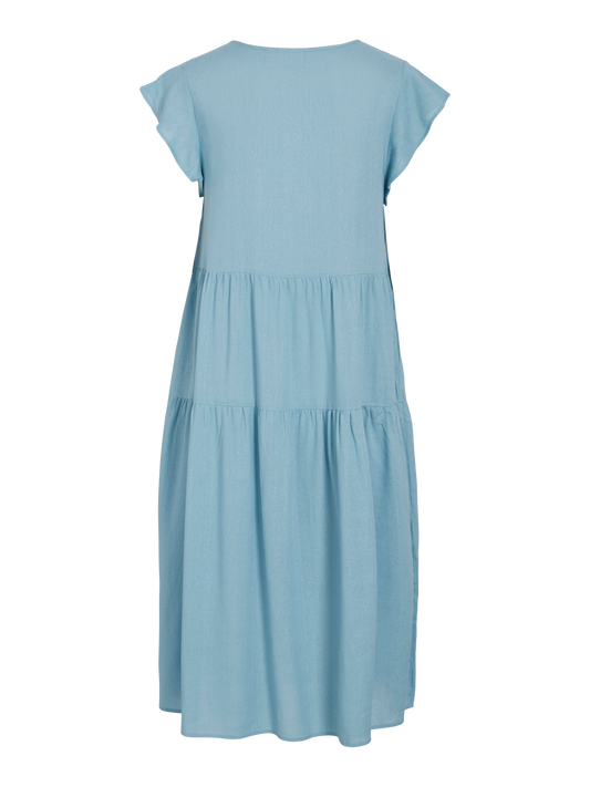 VISUMMER LINEN Dress - Kentucky Blue